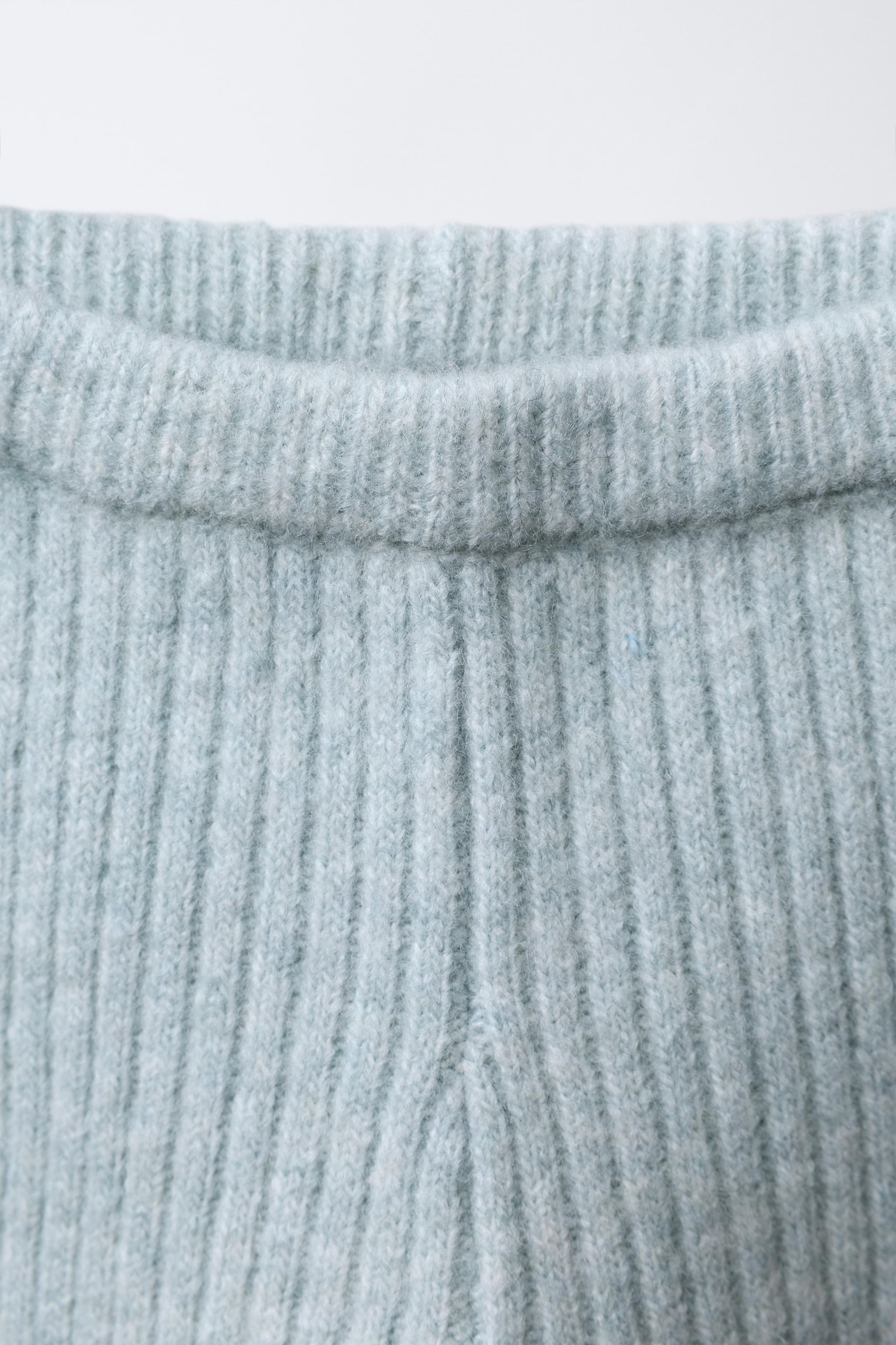 RIBBED KNIT LEGGINGS